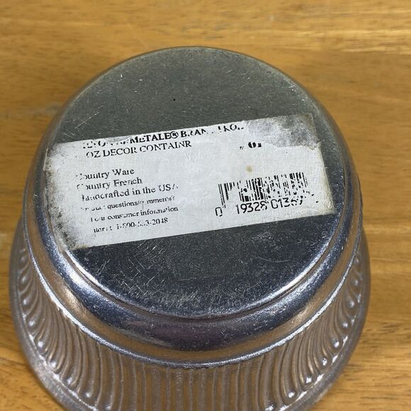 Wilton Pewter Bowl/ Flower Pot 3" Tall x 5" Top Diameter Metal Kitchenware - Picture 7 of 10